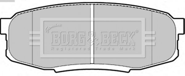 BORG & BECK Комплект тормозных колодок, дисковый тормоз BBP2244